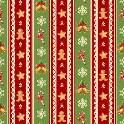 Retro Holiday Cheer Pattern 7 Minky Fabric