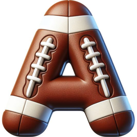 Football Alphabet Fabric Panel 6