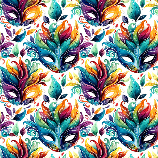 Masquerade Jewels Pattern 8 Minky Fabric