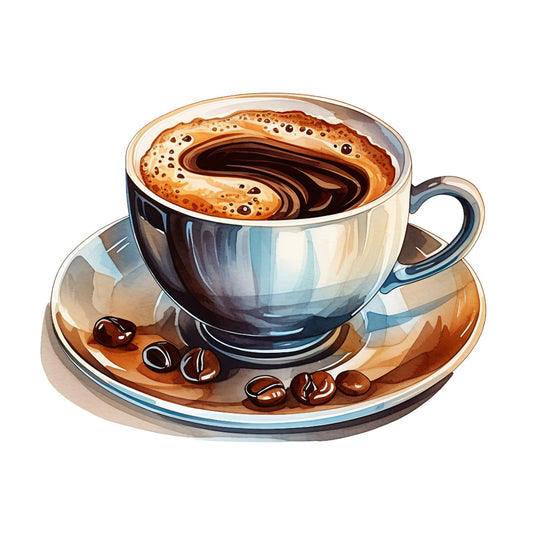 Coffee Elements Fabric Panel 19