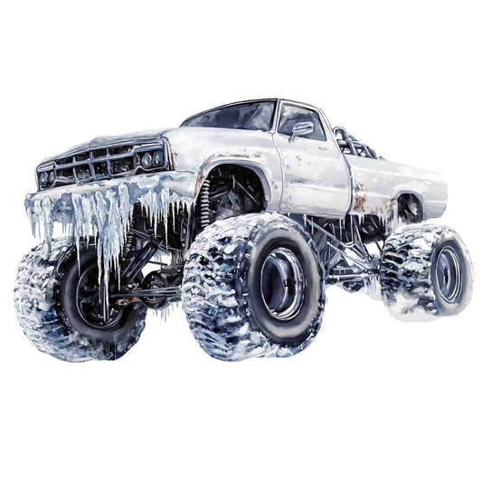 Monster Truck Show Fabric Panel 17