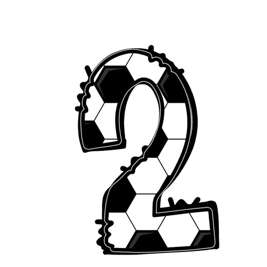 soccer ball, sports, geometric, black and white, monochrome, modern, athletic, number 2, sports themed, soccer themed, youth, kids, children, sports fan, football, team spirit, bold graphic, high contrast, contemporary, recreation, active lifestyle, game day, sports equipment, ball motif, numbered design, youth quilt, sports quilt, wall hanging, bedroom decor