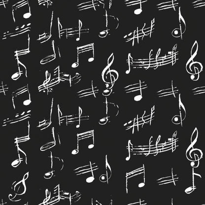 Handwritten Music Pattern 6 Quilting Cotton Fabric