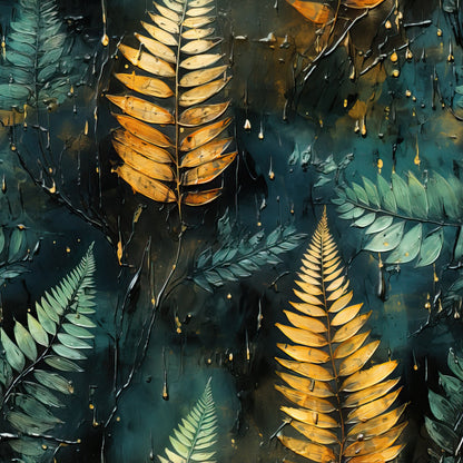 Tropical Autumn Pattern 10 Quilting Cotton Fabric