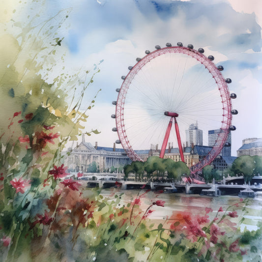 London In Summer Fabric Panel 6
