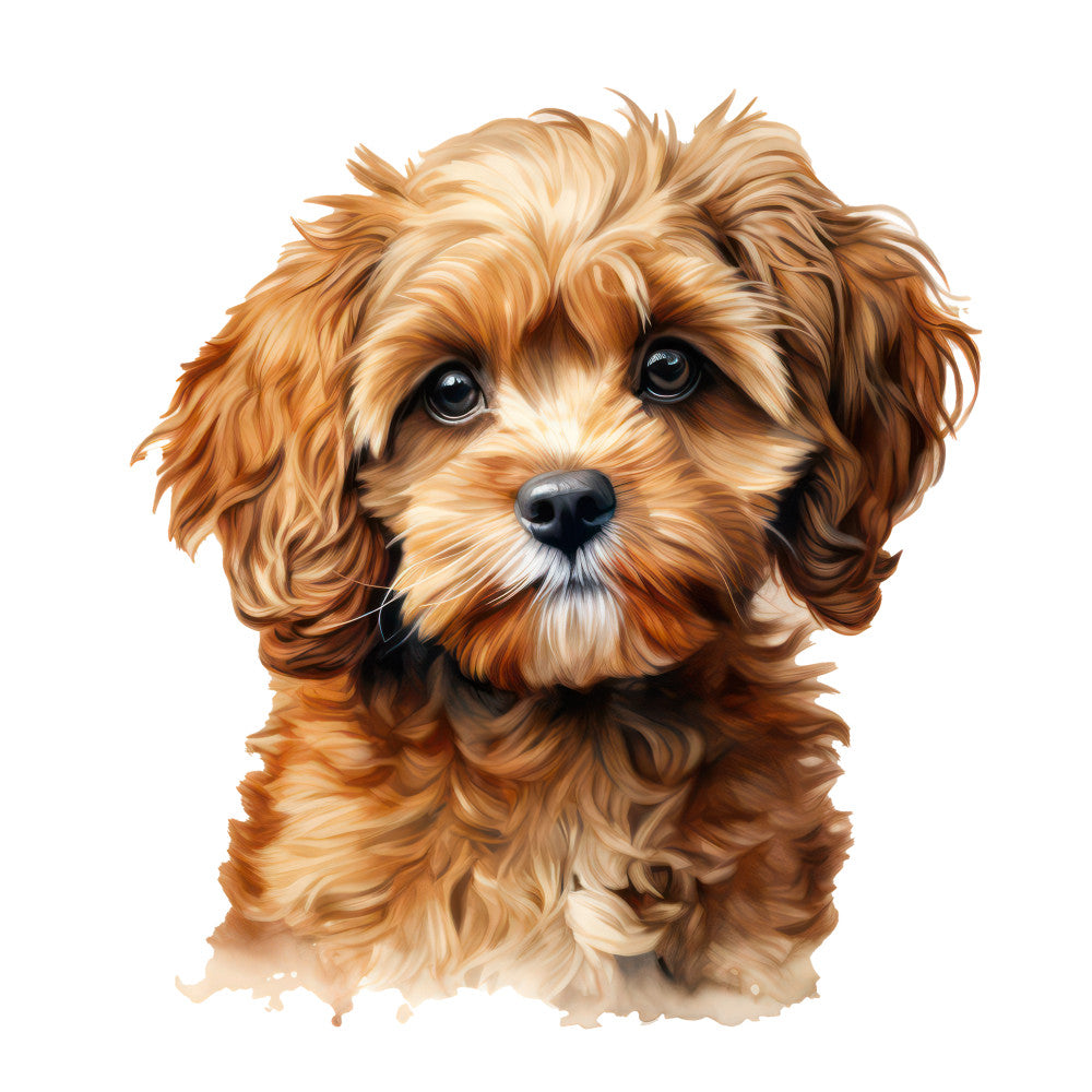 Cute Cavapoos Fabric Panel 24