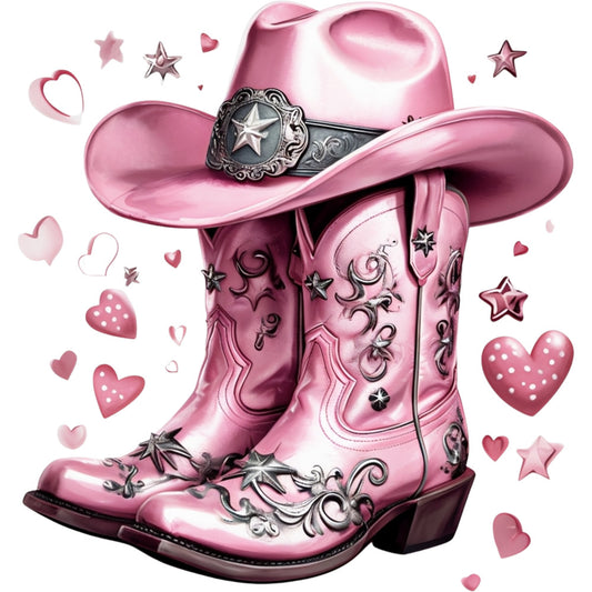 Coquette Cowgirl Fabric Panel 11