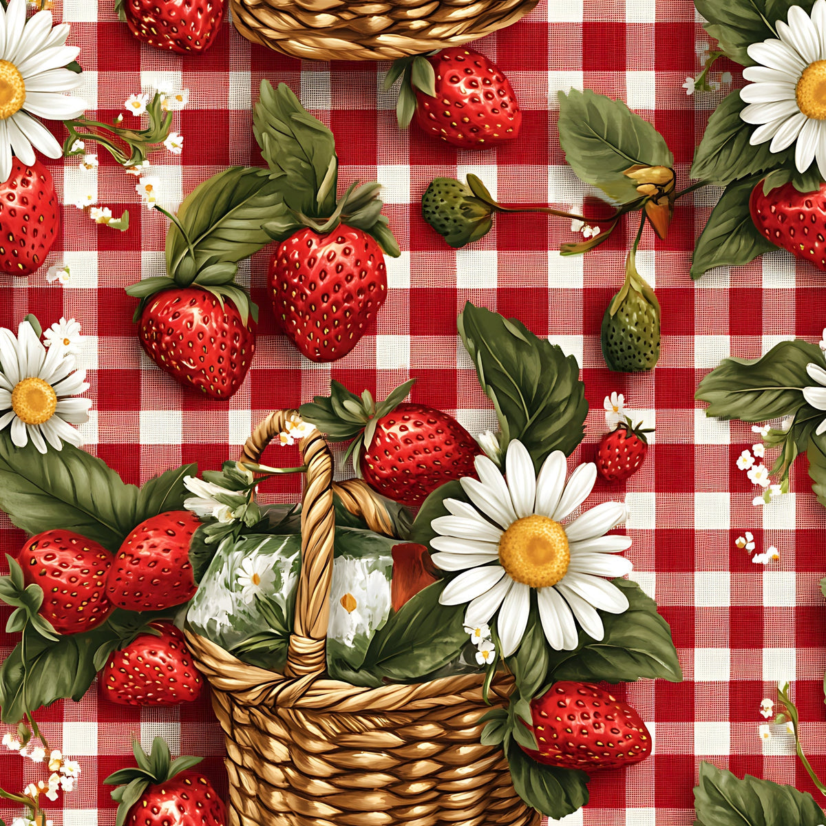 Berry Basket Charm Pattern 18 Minky Fabric