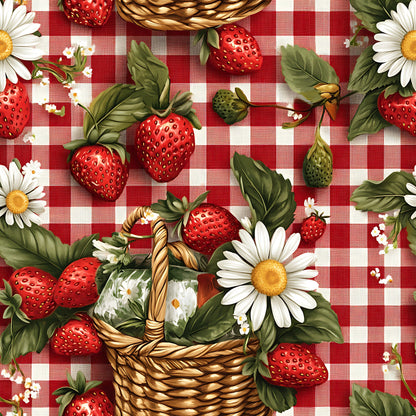 Berry Basket Charm Pattern 18 Minky Fabric