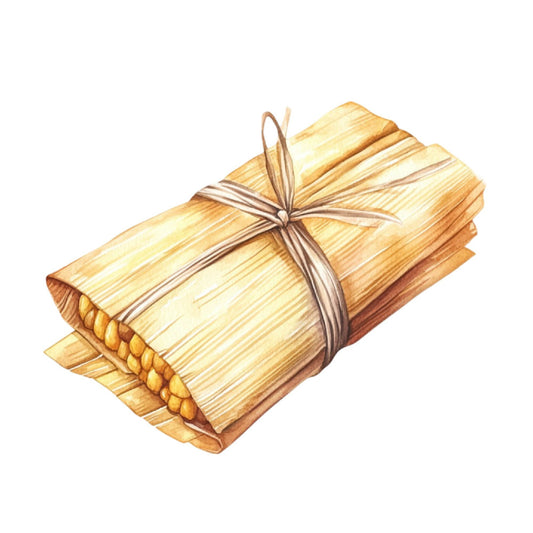corn, maize, harvest, food, agriculture, farmhouse, country, rustic, tan, cream, golden yellow, beige, brown, natural, botanical, farm fresh, autumn, fall, agricultural theme, bundled corn, tied corn, food illustration, vintage farmhouse, country kitchen, harvest theme, warm tones, neutral colors, traditional, wholesome, organic