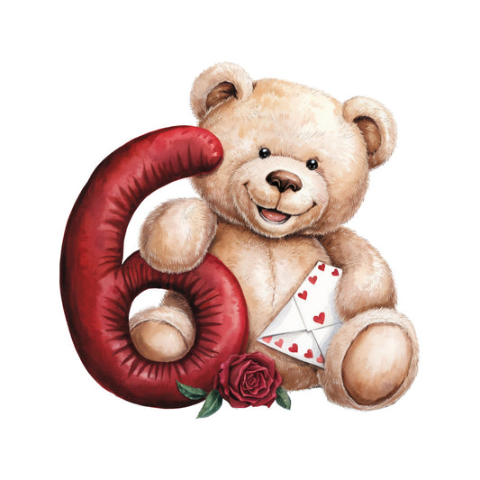 Valentines Day Alphabet Fabric Panel 11