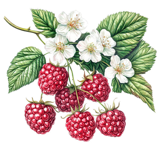 Raspberry Gardens Fabric Panel 20