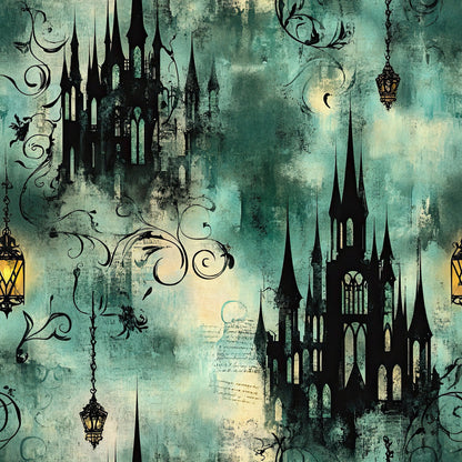 Gothic Fairytale Pattern 31 Minky Fabric
