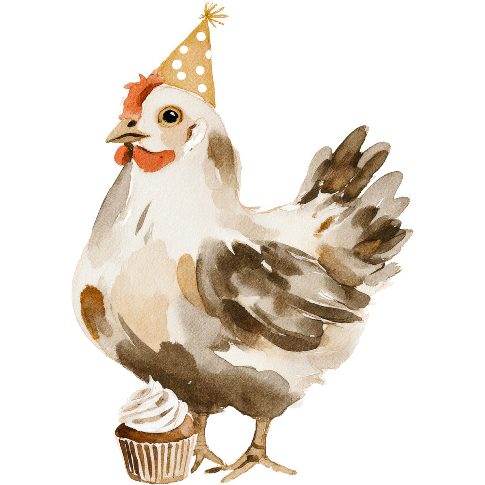 Rustic Barnyard Birds Fabric Panel 10