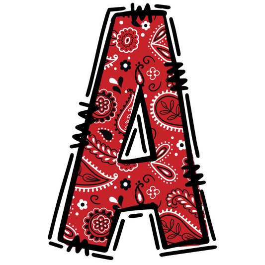 Cowboy Alphabet Fabric Panel 2