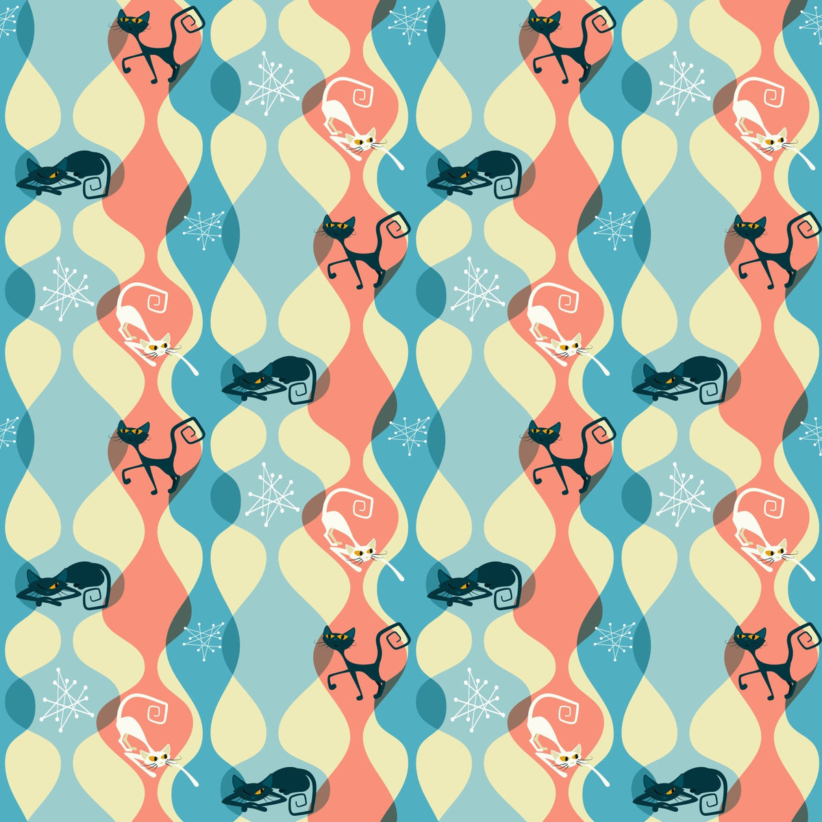 Mod Whiskers Pattern 8 Minky Fabric