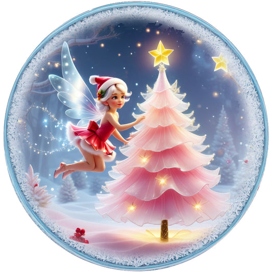 Winter Fairy Ornament Fabric Panel 31