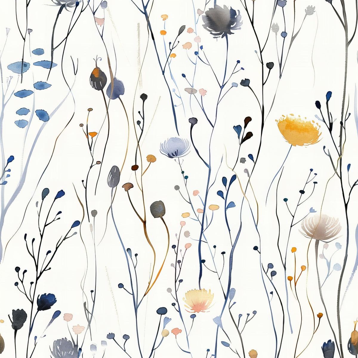 Whispering Stems Pattern 4 Minky Fabric
