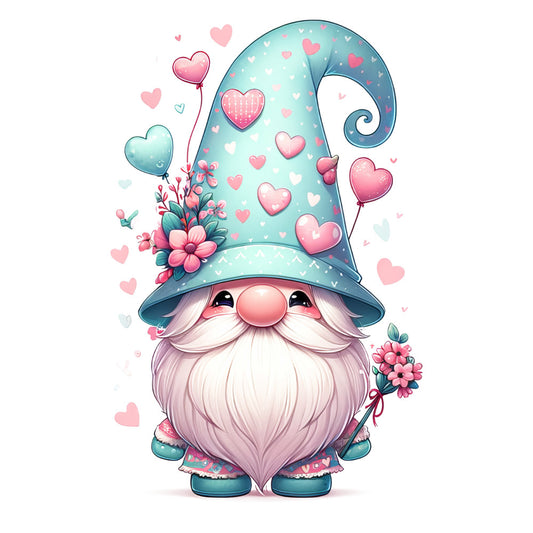 Adorable Pastel Gnome Fabric Panel 6