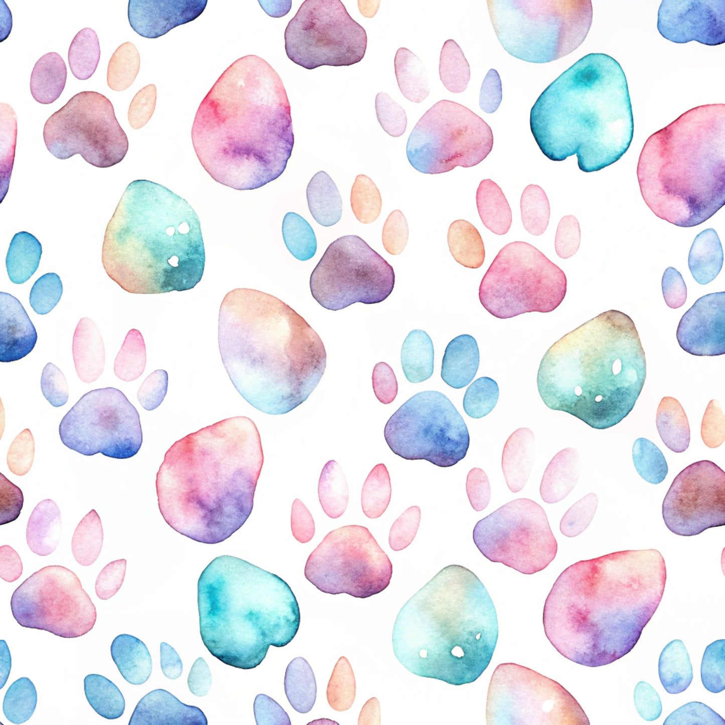 Dog Paws Pattern 18 Quilting Cotton Fabric