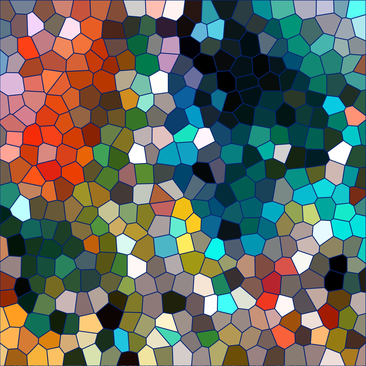 Stained Glass Dreams Pattern 7 Minky Fabric
