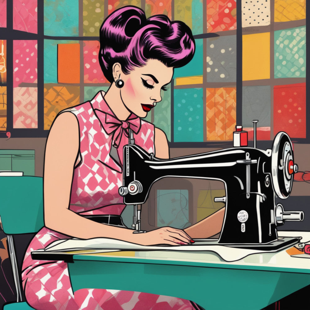 Sewing Ladies Fabric Panel 9