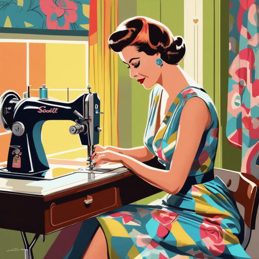 Sewing Ladies Fabric Panel 15