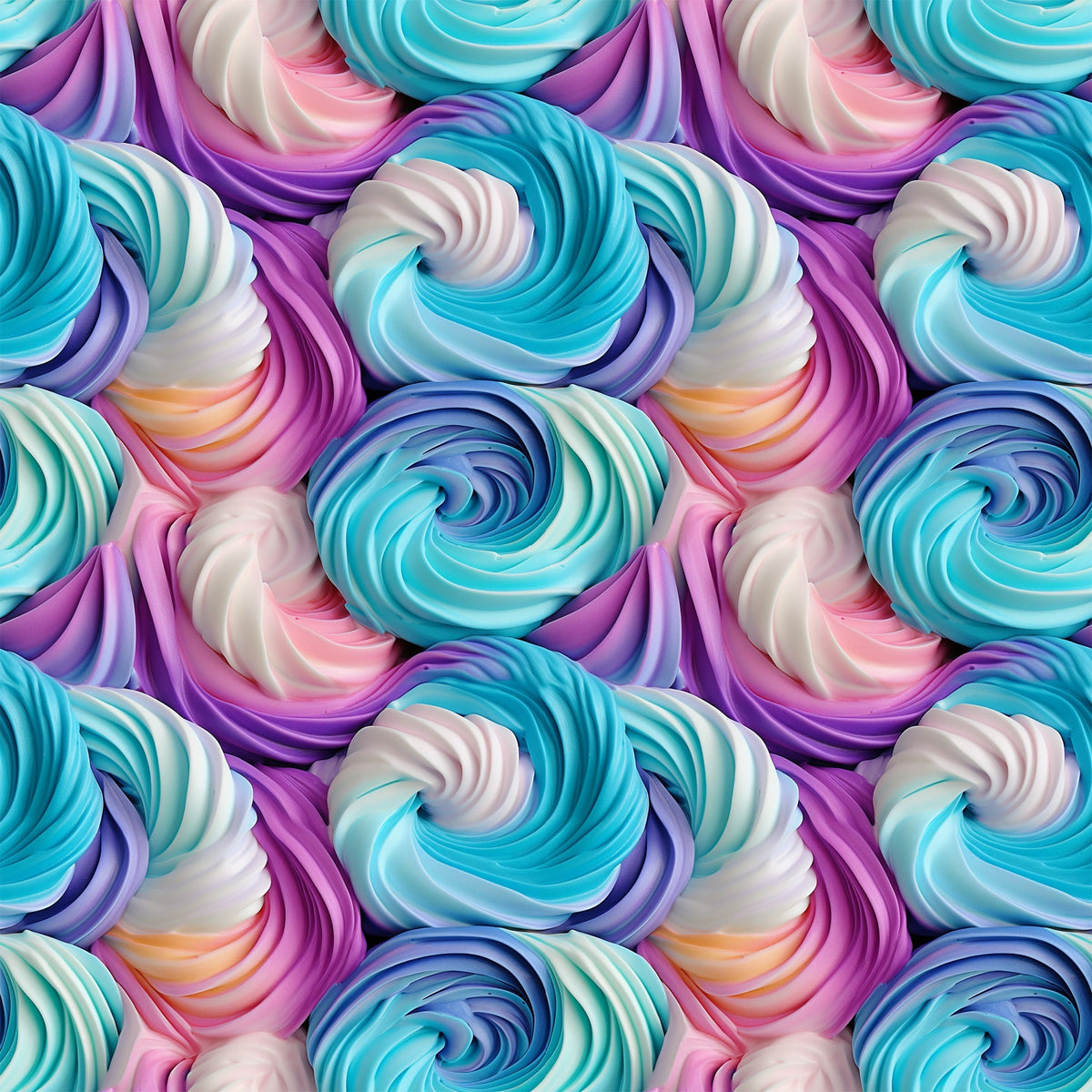 Buttercream Swirls Pattern 3 Minky Fabric