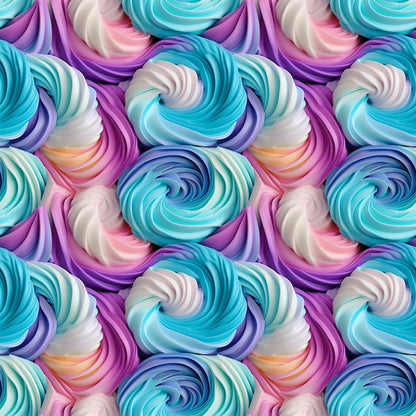 Buttercream Swirls Pattern 3 Minky Fabric