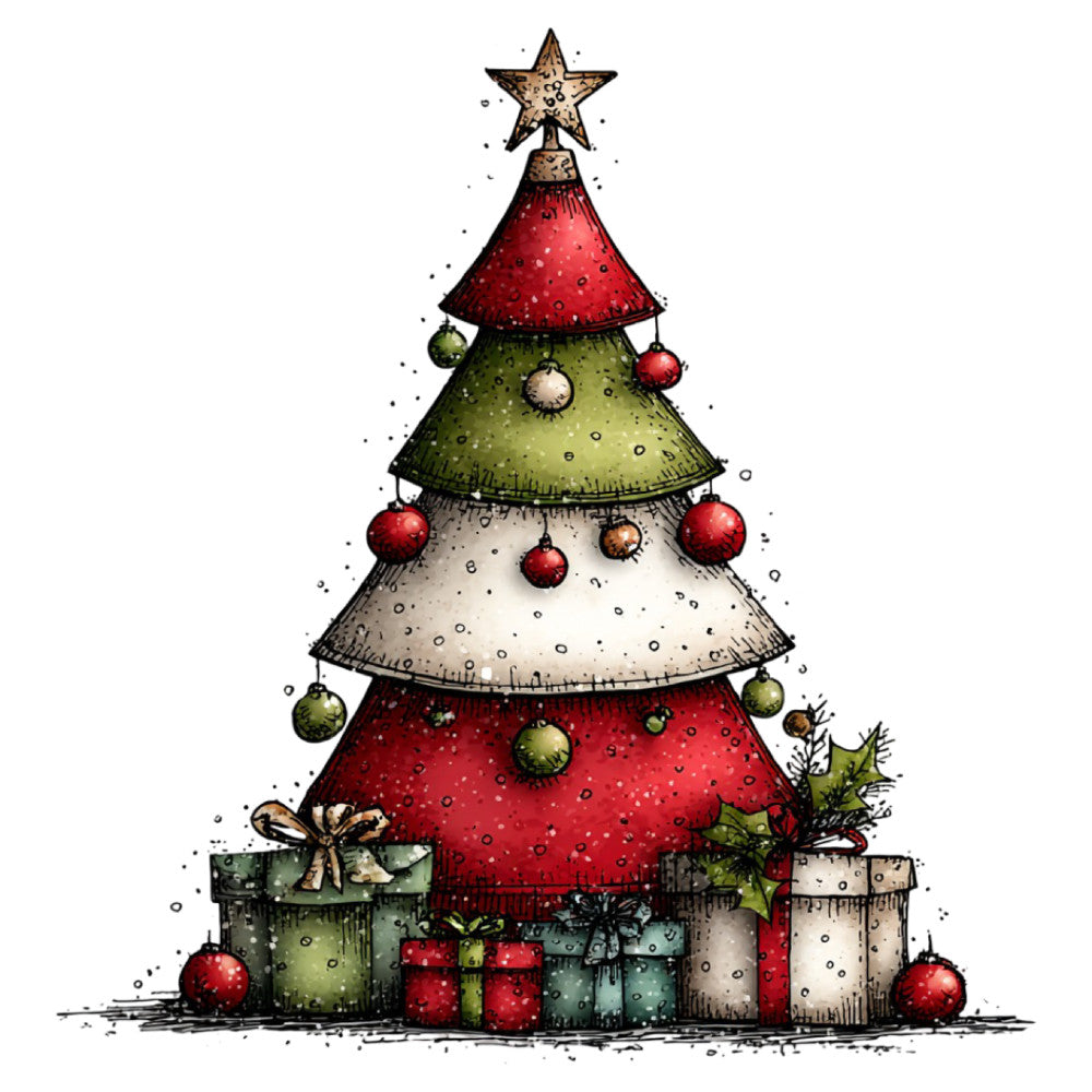 1st Whimsical Christmas Fabric Panel 125