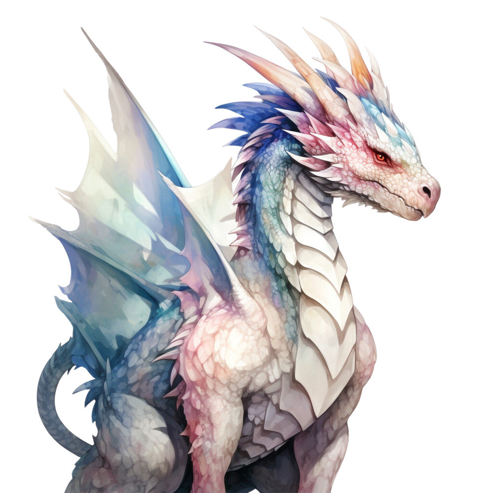 Elemental Dragons Fabric Panel 25