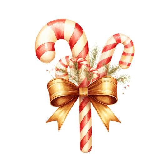 A Golden Christmas Fabric Panel 3