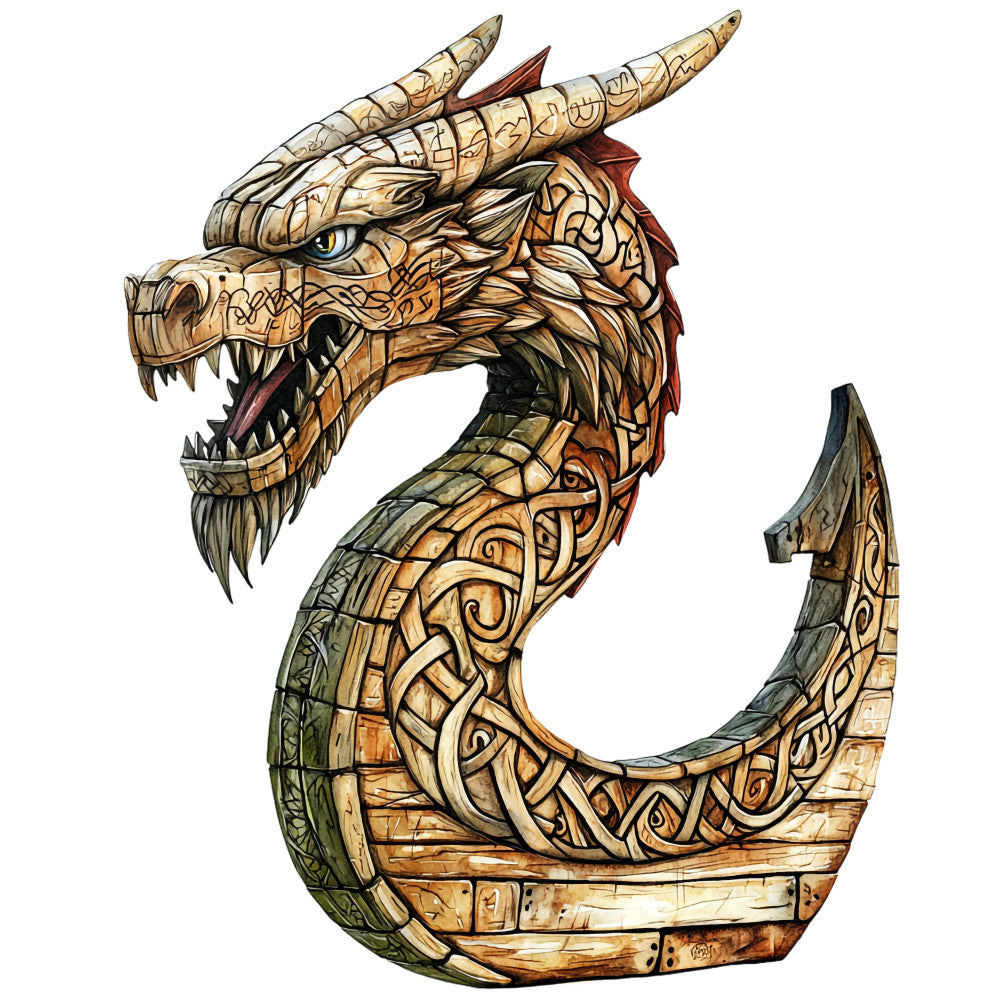 Viking Ships Fabric Panel 14