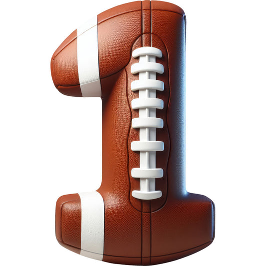Football Alphabet Fabric Panel 1