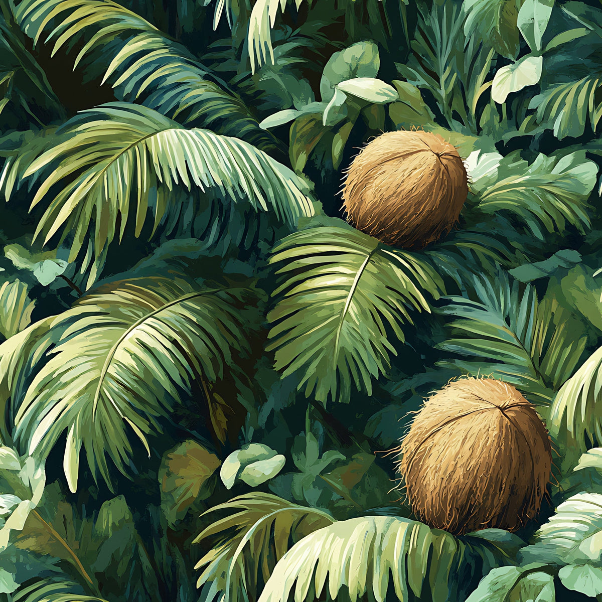 Palm Grove Pattern 5 Minky Fabric