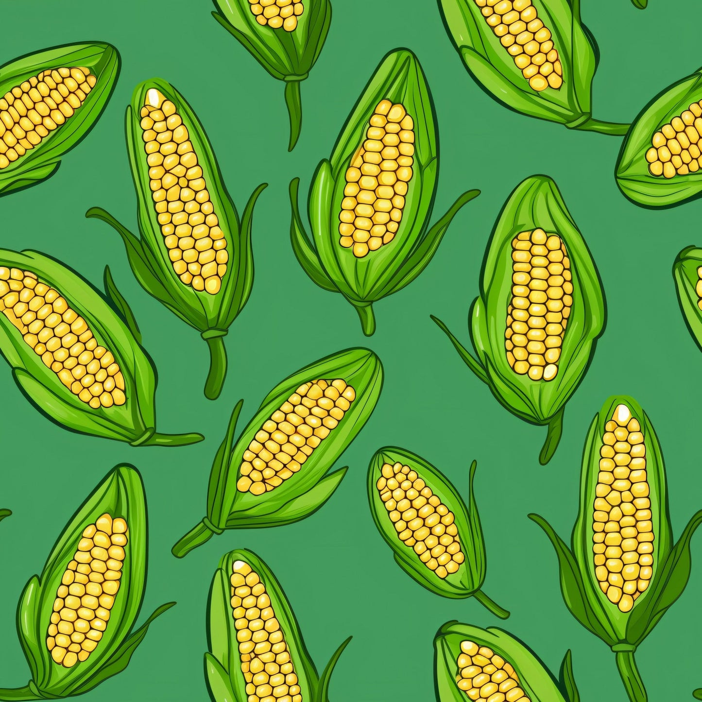 Sweet Corn Pattern 3 Quilting Cotton Fabric