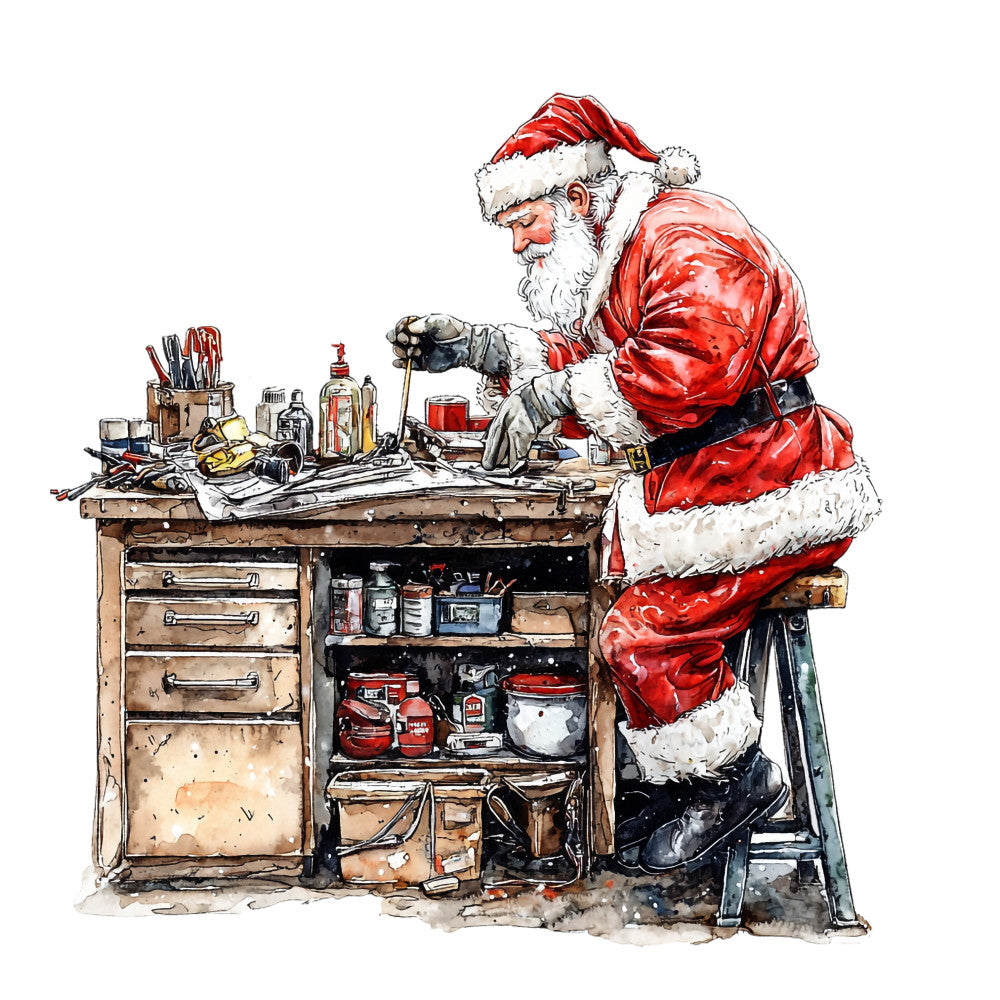 Santas Day Off Fabric Panel 26