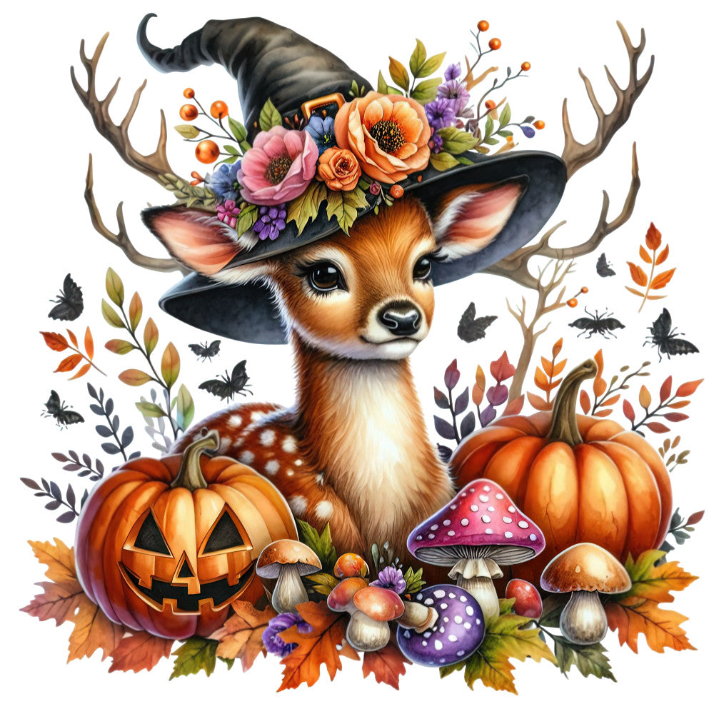 Halloween Wonder Animals Fabric Panel 79