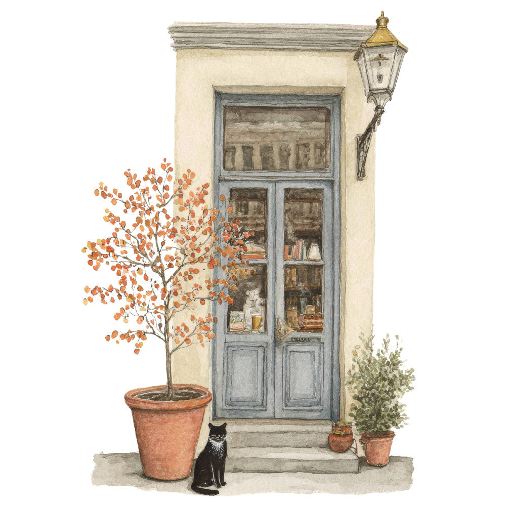 Cozy Autumn Cats Fabric Panel 50