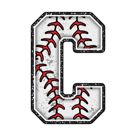 Baseball Alphabet Fabric Panel 13
