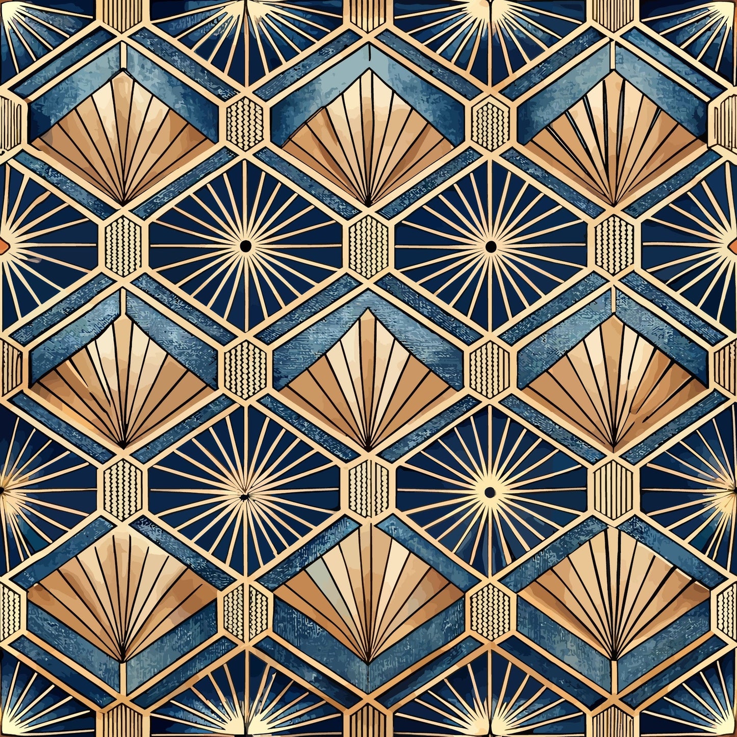 Art Deco Pattern 42 Quilting Cotton Fabric
