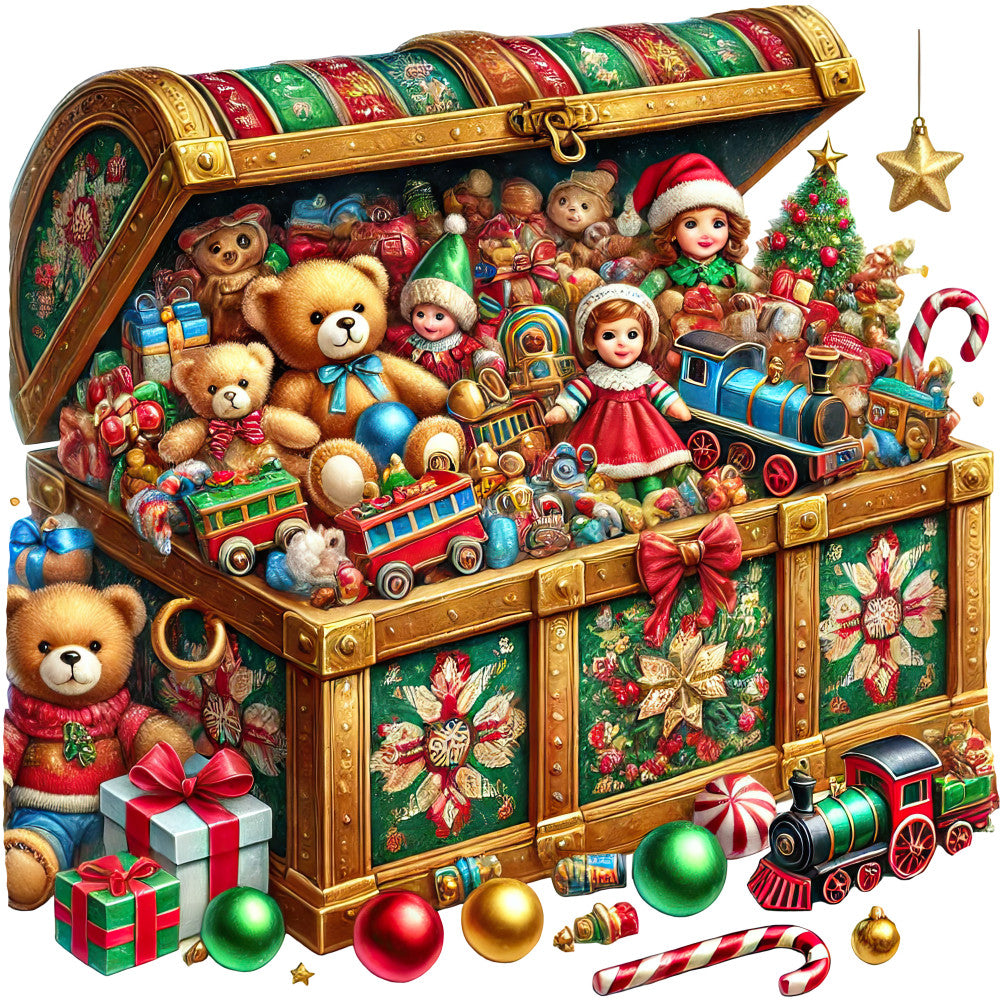 Christmas Toys Fabric Panel 19