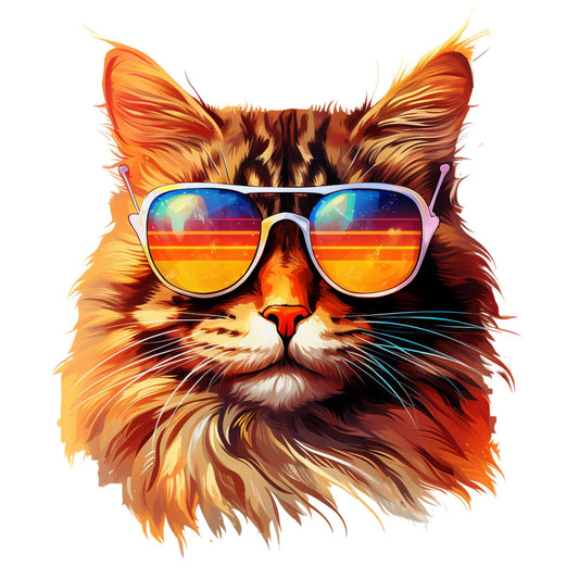 Cats with Sunglasses Fabric Panel 6