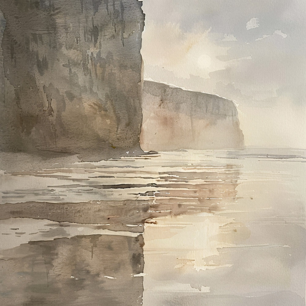 Normandy Travel Art Fabric Panel 3