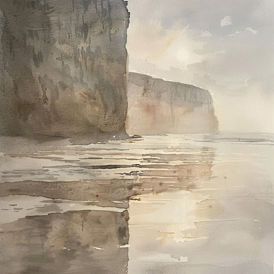 Normandy Travel Art Fabric Panel 3