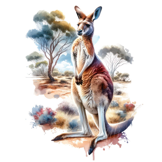 Australian Flora Fauna Fabric Panel 19