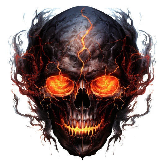 Horror Skulls Fabric Panel 4