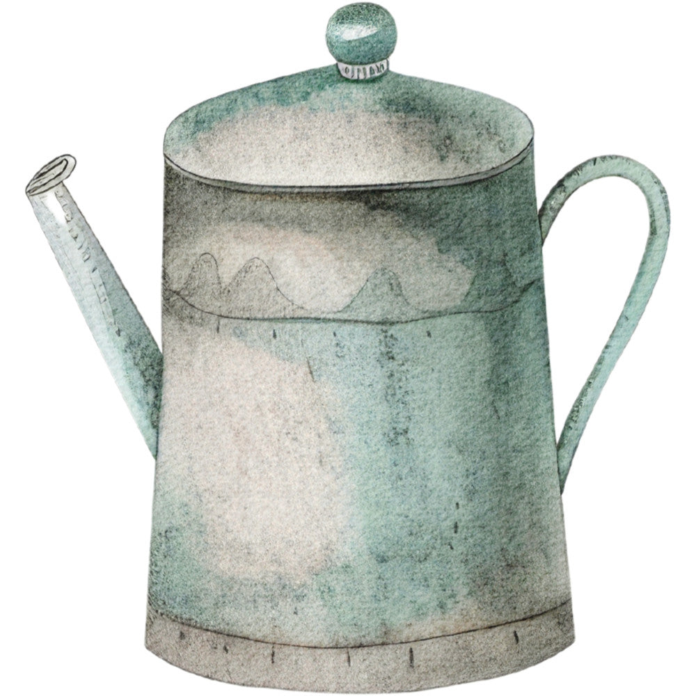 Watercolor Farm Fabric Panel 19