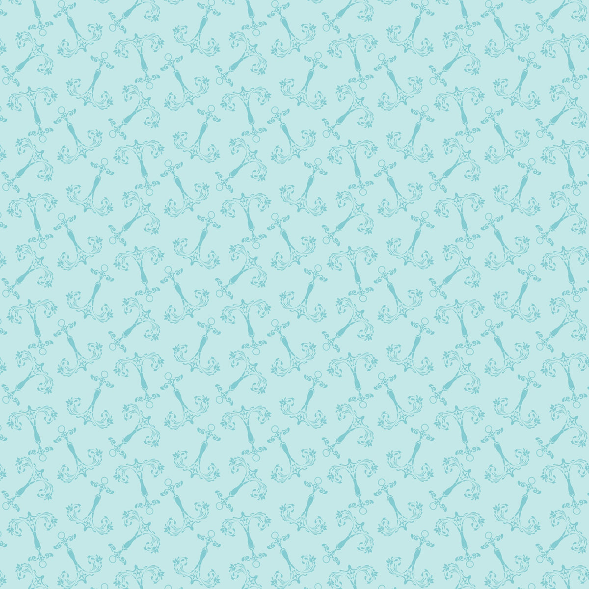 Maritime Blues Pattern 9 Minky Fabric