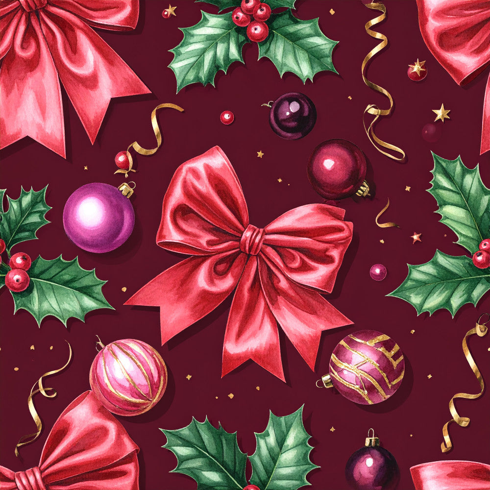 Velvet Noel Garden Pattern 11 Minky Fabric